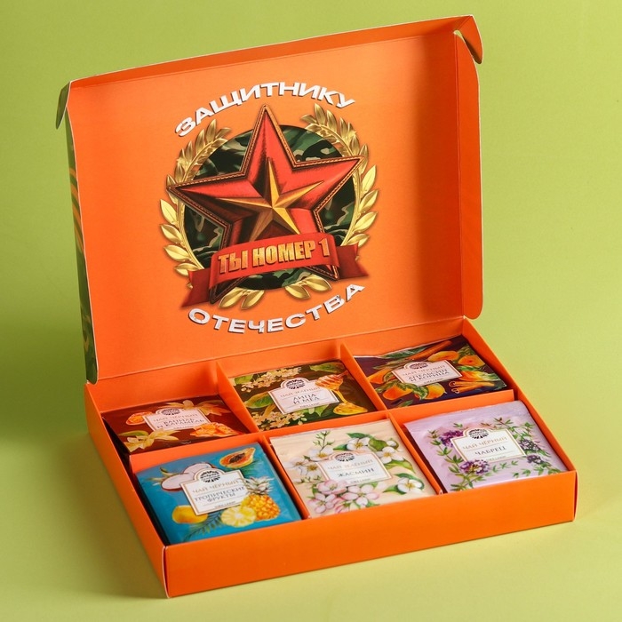 Чайная коллекция «23 февраля», 54 г (30 пакетиков х 1,8 г). Чайная коллекция «23 февраля», 54 г (30 пакетиков х 1,8 г).