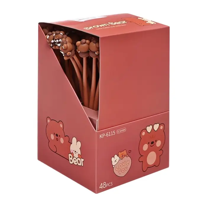 Ручка-прикол Calligrata &laquo;Мишка&raquo;, синий стержень, гелевая, МИКС