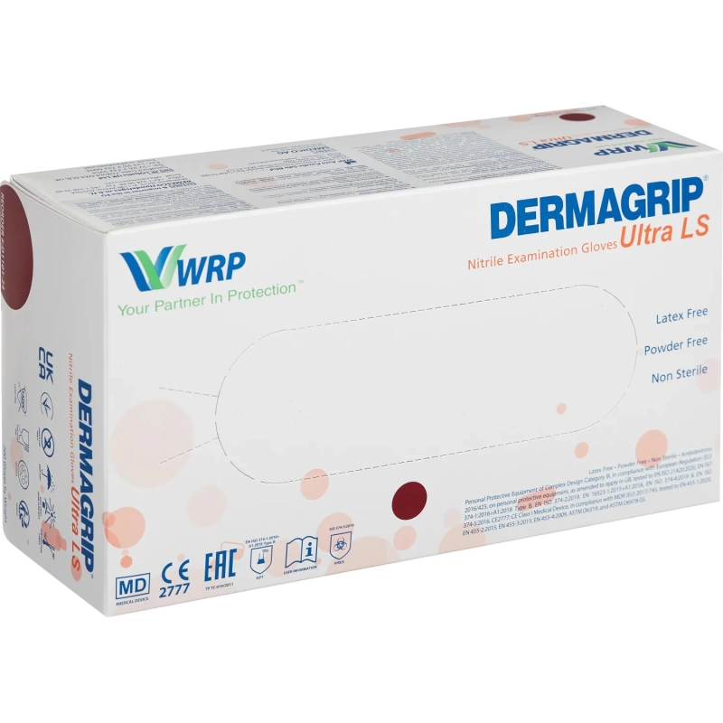 Перчатки нитрил., нестер., н/о,Dermagrip Ultra LS (L) 100 пар D1103-24