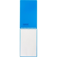 Блокнот на спирали А6+ 80л  Attache клетка, обложка Plastic