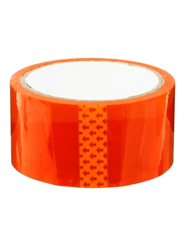 Скотч упаковочный 48 мм 40 м 40 мкм, оранжевый