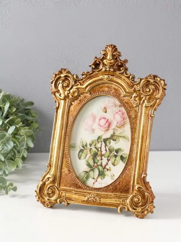 Фоторамка полистоун 11х16 см "Барон" золото 2,2х21х29 см