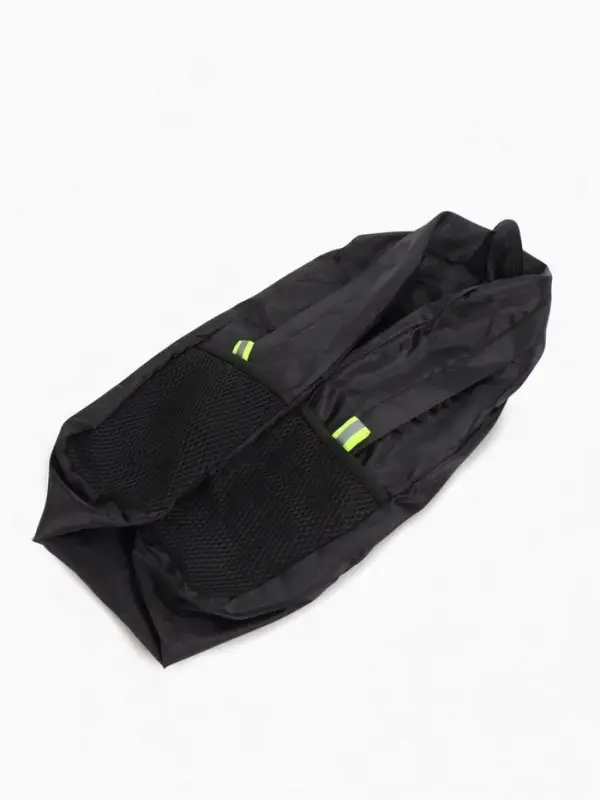 Рюкзак складной на молнии, с сетчатыми карманами, размер 31×11×39 см, чёрный Рюкзак складной на молнии, с сетчатыми карманами, размер 31×11×39 см, чёрный