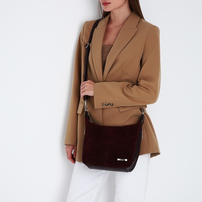 Сумка-мешок на молнии, цвет бордовый Сумка-мешок на молнии, цвет бордовый