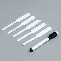 Таблички садовые, для маркировки растений, 12 см, набор 20 шт., пластик, белые, Greengo