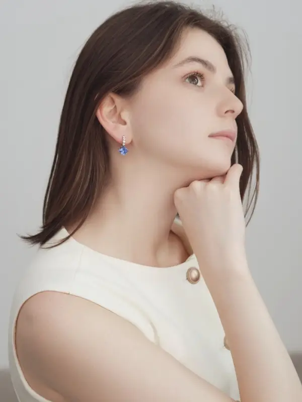 Серьги со стразами &laquo;Ромб&raquo;, вечеринка, цвет МИКС