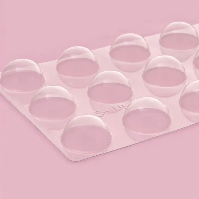 Форма для шоколада и конфет «Полусфера», 22×13 см, 15 ячеек, d=3 см, прозрачная Форма для шоколада и конфет «Полусфера», 22×13 см, 15 ячеек, d=3 см, прозрачная