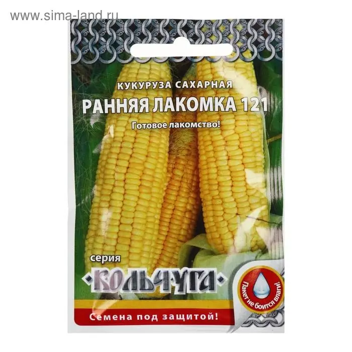Семена Кукуруза сахарная  Семена Кукуруза сахарная "Ранняя лакомка 121", серия Кольчуга NEW, 5 г