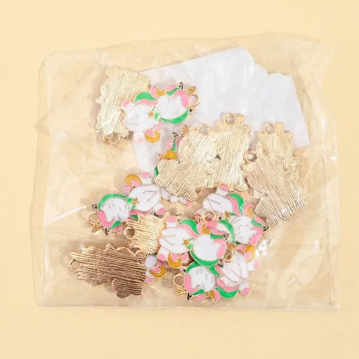 Фурнитура для бижутерии «Единорог», металл, 1,5 х 2,2 см, 15 шт