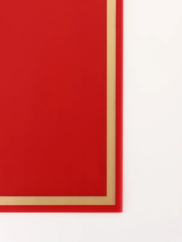 Плёнка для цветов, красный с золотым, 58 см&times;10 м