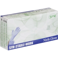 Перчатки нитрил. н/о,текст,SFM (XL) 50 пар/уп,фиолетово-голубые