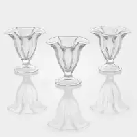 Набор креманок для мороженого стеклянный Ice ville, d=12 см, 3 шт.