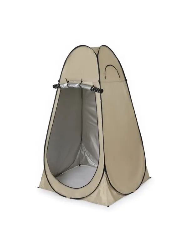 Палатка туристическая для душа и туалета maclay, 120&times;120&times;195 см, автоматическая, трекинговая, однослойная, бежевая