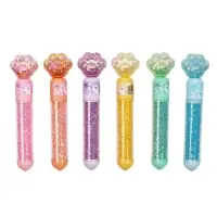 Набор маркеров-текстовыделителей &laquo;Лапки блеск&raquo;, 3 цвета, скошенный наконечник, узел 4 мм, МИКС