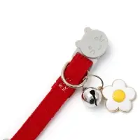 Набор ошейников для кошек, серый, красный