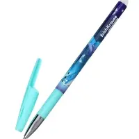 Ручка гелевая стираемая ErichKrause R-301 Aquamarine, узел 0.5 мм, синяя