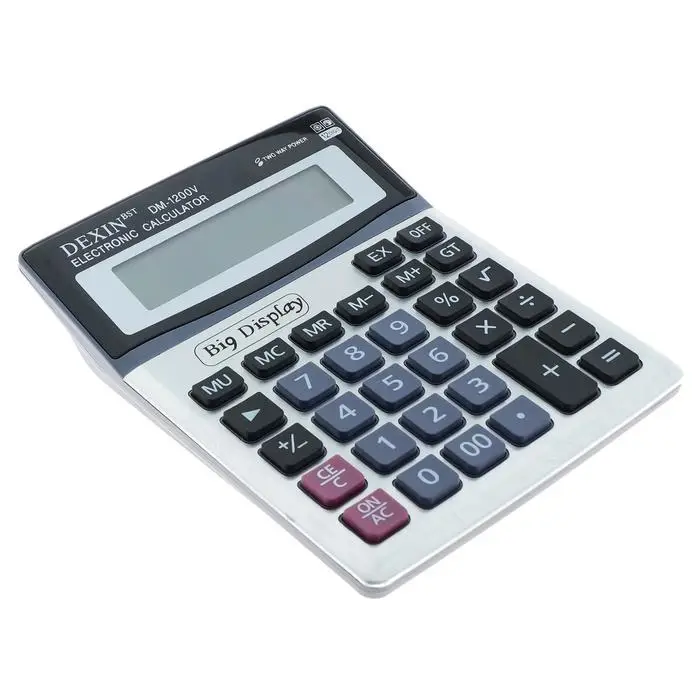 Калькулятор настольный, 12-разрядный, DM-1200V