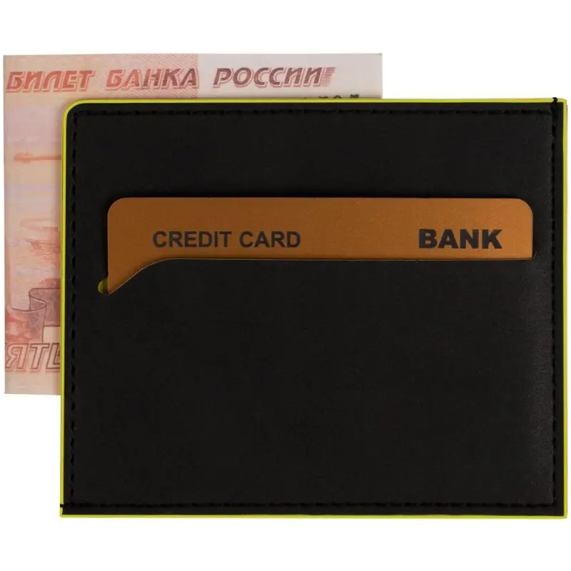 Картхолдер Multimo, черный с желтым Картхолдер Multimo, черный с желтым