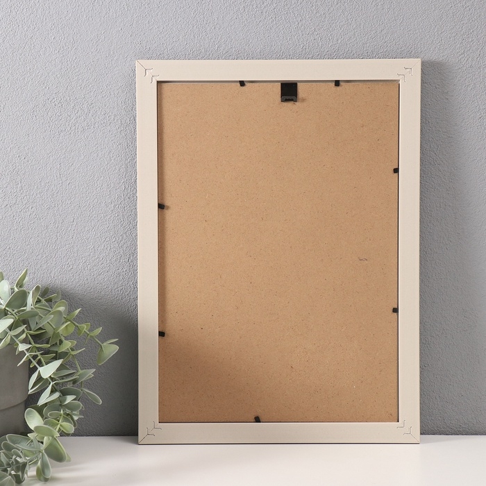 Фоторамка пластик формат А4 Фоторамка пластик формат А4 "Корзинное плетение" белая 24,4х33,1 см