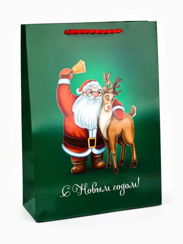Пакет подарочный «Новогодний», с очками, 31 × 11 × 40 см Пакет подарочный «Новогодний», с очками, 31 × 11 × 40 см