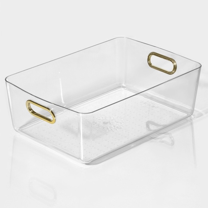 Контейнер для хранения «Нежность», 29×20×10 см, цвет прозрачный Контейнер для хранения «Нежность», 29×20×10 см, цвет прозрачный