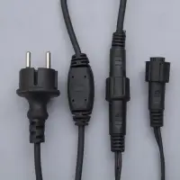 Гирлянда &laquo;Бахрома&raquo; 3&times;0.6 м, IP44, УМС, тёмная нить, 160 LED, свечение красное, 220 В