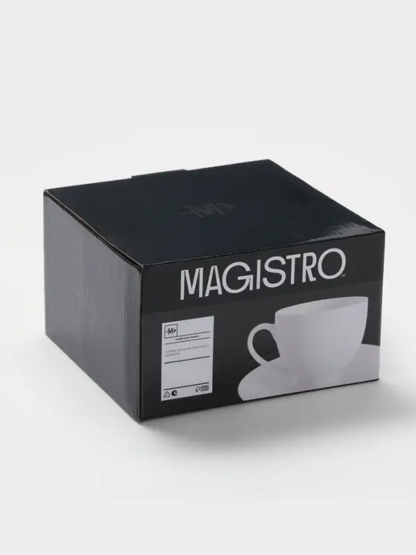Чайная пара Magisto English tea party, 220 мл, фарфор, белая