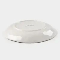 Тарелка глубокая Доляна &laquo;Космос&raquo;, 550 мл, d=21.5 см, фарфор, белая, красная