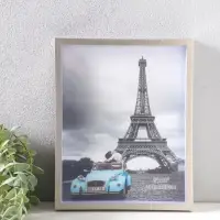 Фоторамка пластик 20х25 см "Ламберто" серебро с белым 26х21х3,5 см