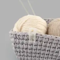 Бирка с кнопкой Hand made, 8&times;1.8 см, 10 шт., цвет золотой, белый