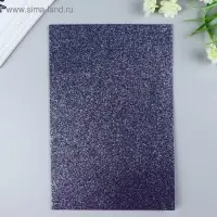 Фоамиран глиттерный Magic 4 Hobby 2 мм, темно-синий, 20×30 см