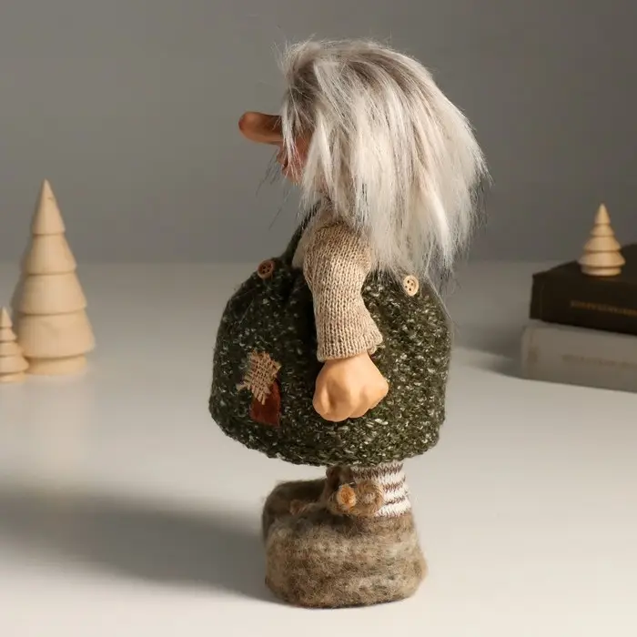 Кукла интерьерная Кукла интерьерная "Кикиморка в сарафане с заплаткой" 27,5 см