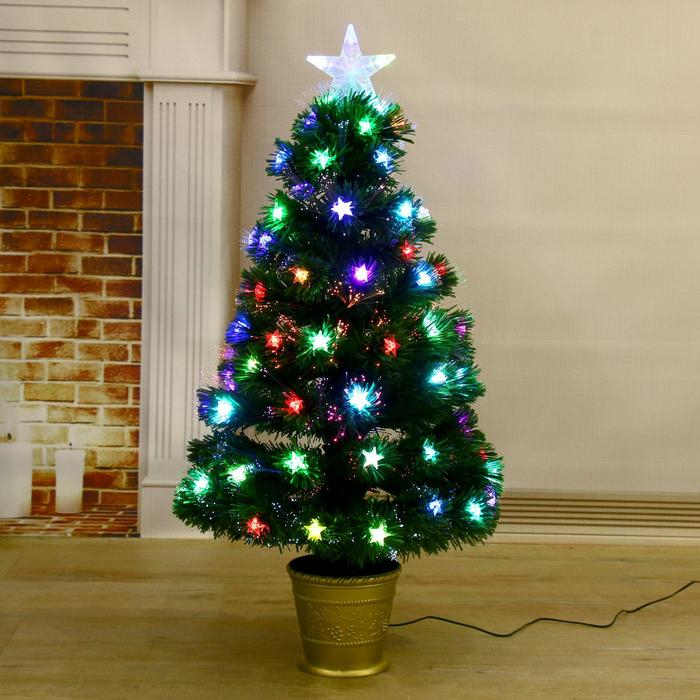 Ёлка фиброоптическая Ёлка фиброоптическая "Звезда" 90 см 80 веток