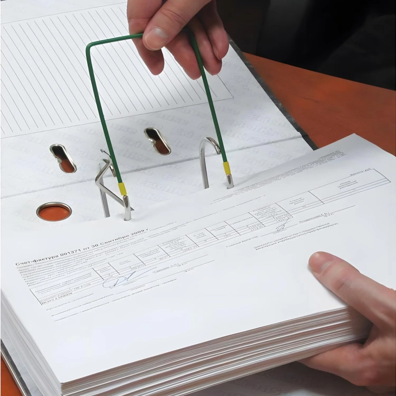 Механизм для скоросшивателя разъемный Attache металл/пластик,10 шт.,зеленый