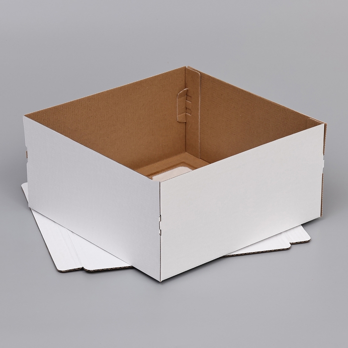 Кондитерская упаковка с окном, белая, 30 х 30 х 15 см Кондитерская упаковка с окном, белая, 30 х 30 х 15 см