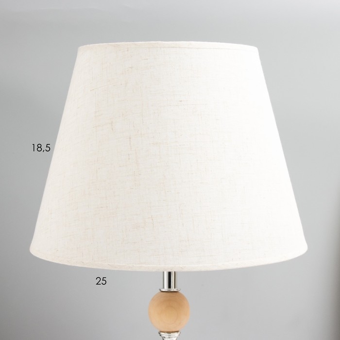 Настольная лампа Настольная лампа "Апали" E27 40Вт светлое дерево 25х25х39 см RISALUX