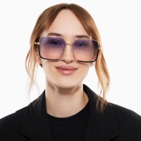 Очки солнцезащитные uv 400, дужка 13.5 см, ширина 12.8 см, линза 5.5×6 см