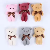 Мягкая игрушка &laquo;Медведь&raquo;, с бантом, 11 см, цвет МИКС
