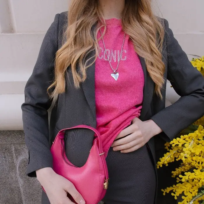 Кулон на цепочке &laquo;Сердце&raquo;, вытянутое, цвет серебро, 70 см