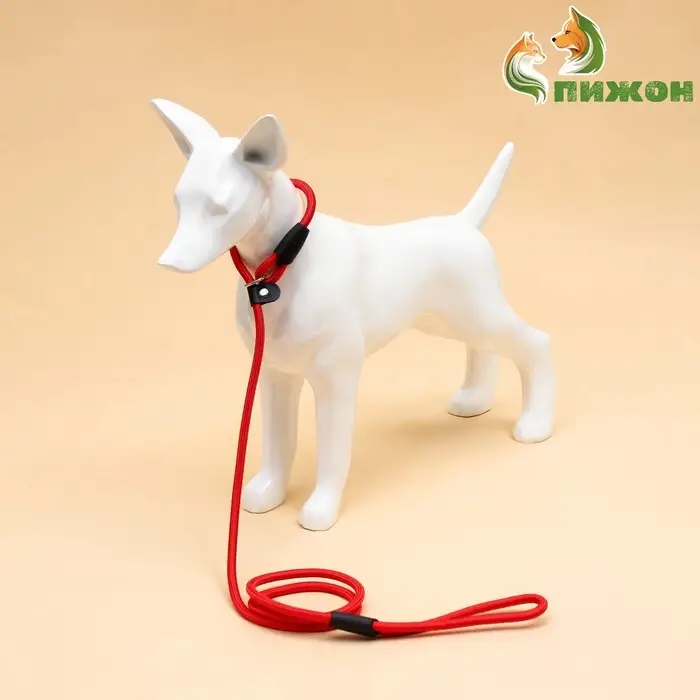 Ринговка для собак, 130&times;0.8 см, красная