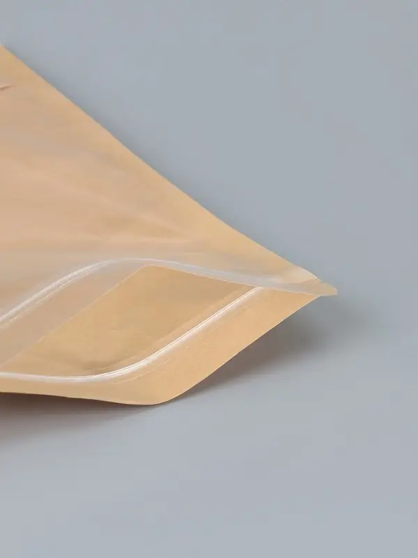 Пакет Zip-lock Крафт с прозрачной стенкой 18&times;26 + 4 см