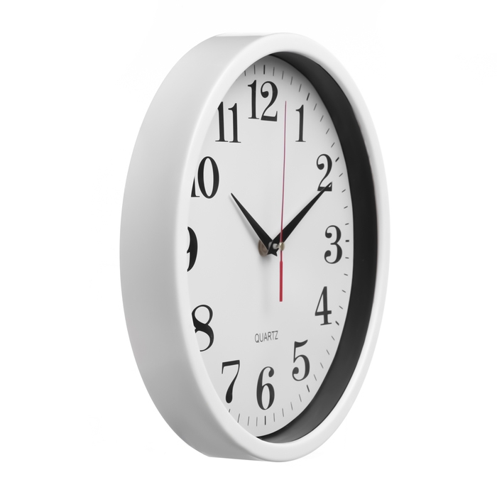 Часы настенные интерьерные «Время», плавный ход, d-28 см