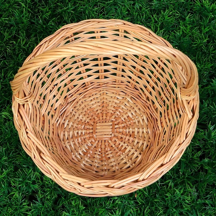 Корзина «Ягодное лукошко», №1, Dдно=12 см, Dверх=20 см, H=12/25 см, ручное плетение, лоза Корзина «Ягодное лукошко», №1, Dдно=12 см, Dверх=20 см, H=12/25 см, ручное плетение, лоза