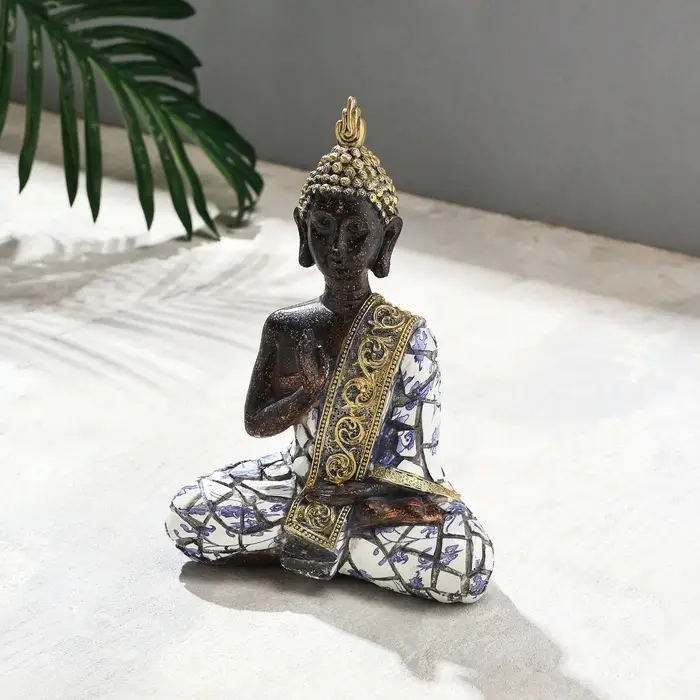 Фигурка полистоун TAKE IT EASY &laquo;Будда&raquo;, мозаика, 15&times;8&times;21 см