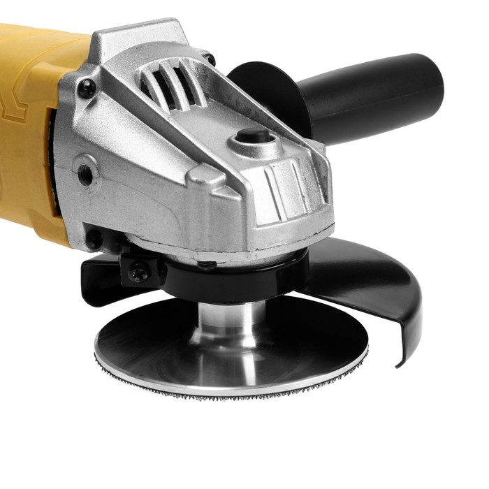 Насадка с липучкой для дрели и УШМ ТУНДРА, тонкий алюминиевый диск, М14, с адаптером, 100 мм Насадка с липучкой для дрели и УШМ ТУНДРА, тонкий алюминиевый диск, М14, с адаптером, 100 мм