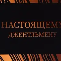 Пакет подарочный под бутылку,&laquo;Джентльмену&raquo;,13&times;32&times;11.3 см