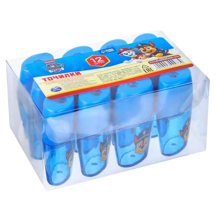 Точилка пластиковая, синяя, «Щенячий патруль»