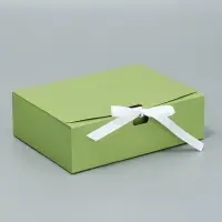 Коробка подарочная складная, упаковка, «Зелёная», 16.5 х 12 х 5 см