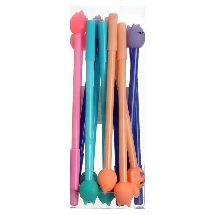 Ручка-прикол Calligrata &laquo;Кошка&raquo;, синий стержень, гелевая, МИКС