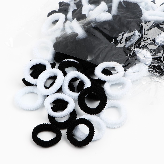 Набор резинок для волос 100 шт, 1 см, Принцессы Набор резинок для волос 100 шт, 1 см, Принцессы